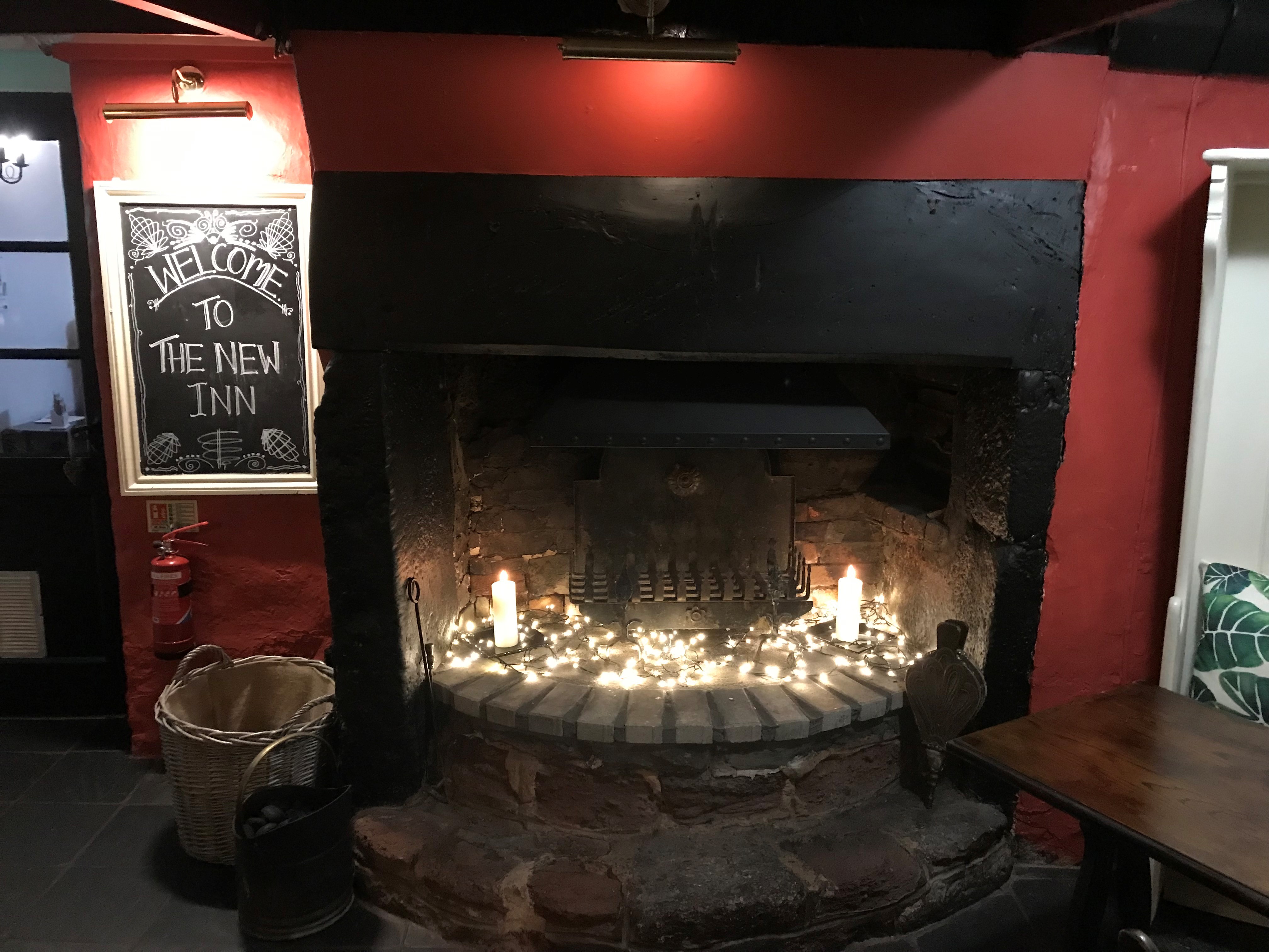 New Inn 2021 fireplace