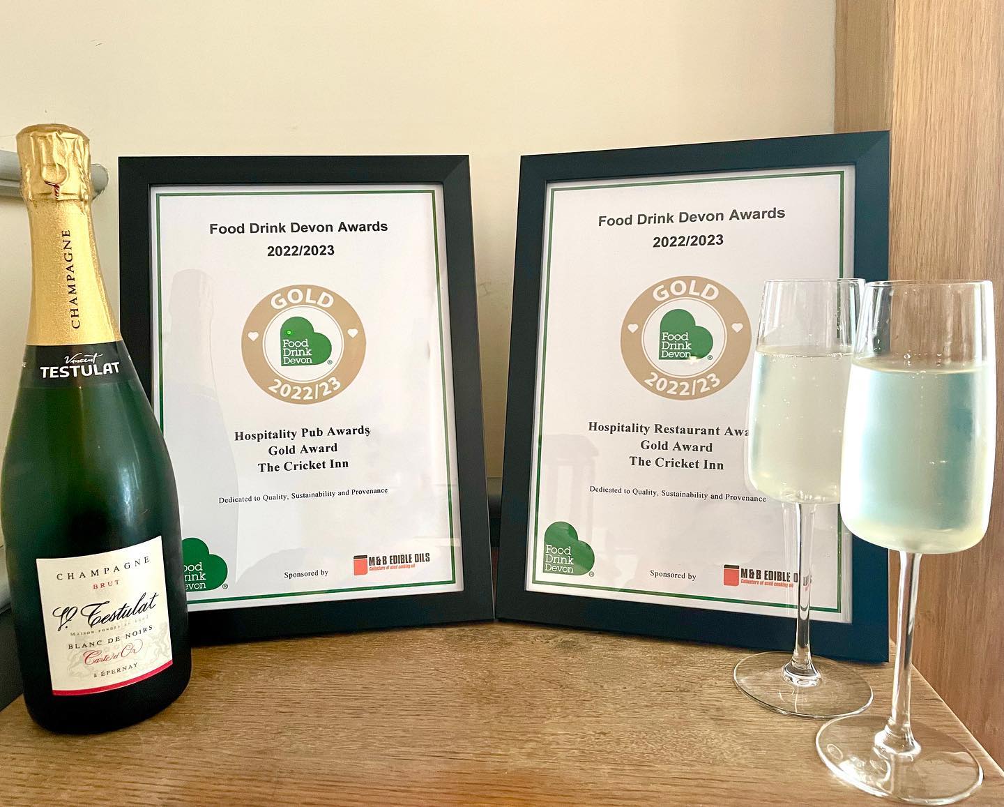 MORE AWARDS FOR THE CRICKET INN AT BEESANDS